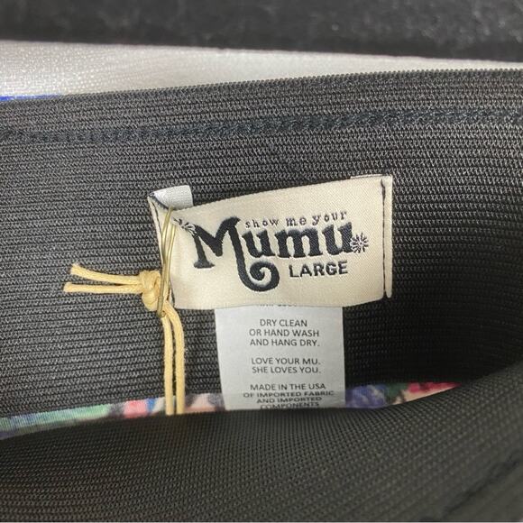 Show Me Your MuMu Sleeping Beauty Floral Bam Bam Bell Pants Sz.L NWT - Picture 8 of 15